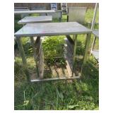 Stainless Table w/ tray racks