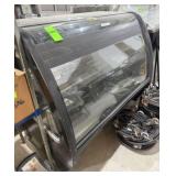 Curved Glass Refrigerated Display Case, Not Tested