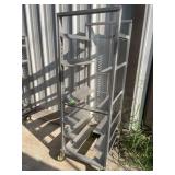 Rolling tray rack