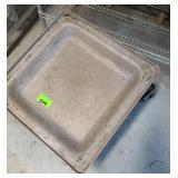 (2) Glass Rack Carts, 24" x 24"