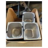 Case of Stainless 1/6 pans