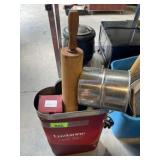 tea urn and assorted small wares