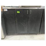 Wood Cabinet w/ Stainless Top