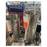 2 Stainless Tea Urns
