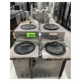 2 Bunn dual Coffee pot warmers