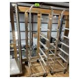 Food storage container rack