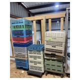 25 assorted glass racks