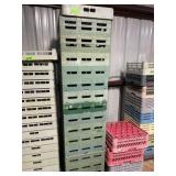 18 assorted dish and glass racks