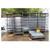 (5) Metal Shelving Units, Each Approx. 3' x 2'D