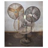 (3) 32' Shop Pedestal Fans