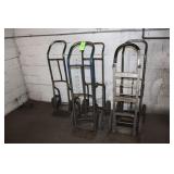 (6) Hand Trucks with Solid Tires