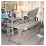 Shop Built Work Table with Drill Press, Lathe,