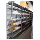 Metal Shelving (12) Sections, 36'W x 18'D x 84'