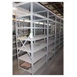 Metal Shelving (12) Sections, 36'W x 24'D x 84'