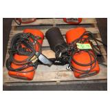 (2) CM Chain Hoists; (1) 1/2 Ton, (1) 1/8 Ton