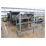 Assort. Shop Built Metal Work Tables