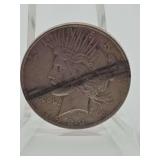 1922D Silver Peace Dollar