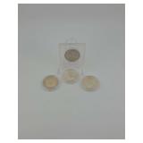 4 Kennedy Half Dollars 1965-1969