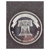1985 A-Mark Liberty 1 oz .999 Silver Round