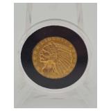 1908 United States $5 Indian Head Eagle Gold Piece