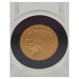 1909 $5 Indian Head Gold Piece