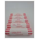 5 Rolls of 2010 Lincoln Union Sheild Cents