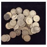 40 Pre 1965 90% Silver Roosevelt Dimes