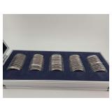 Complete US State Quarter Set Uncirculated in case