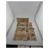 6 Piece Confederate Currency Collection