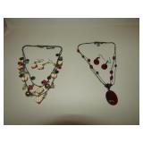 2 Necklace & Earring Sets