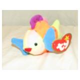 TY Mini "Lips The Fish" Beanie Baby