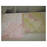 2 Baby Quilts 38" x 64" & 32" x 32"