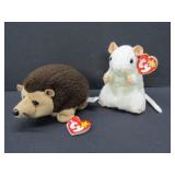 TY "Prickles, Cheezer" Beanie Babies