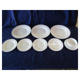 White Ceramic Dishes Dinner Plate is 12"