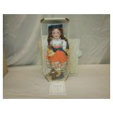 Franklin Heirloom Dolls "Gretel" Doll 13 1/2" T