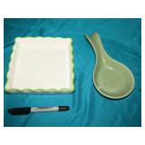 Ceramic Napkin Holder & Spoon Rest