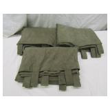 3 Panels Curtains 84" L x 54" W Khaki Green