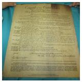 United States Constitution Scroll Copy