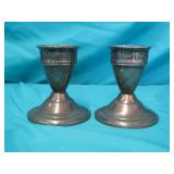 Duchin Creation Weighted Sterling Candle Holders