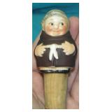 Goebel Friar Tuck Bottle Stopper 3 1/2" L
