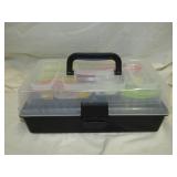 Tackle Box w/ Contents 4 1/2" T x 12" W x 7 1/2" D