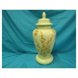 Green Ceramic Ginger Jar 17" T