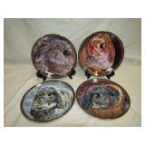 4 Bradford Exchange Bunny Tales Plates