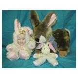 Plush Bunnies Largest 13" T x 14" L