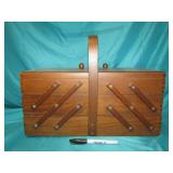 Accordion Sewing Box 53" Opened As Pictured
