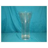 Etched Glass Vase 11-3/4"T