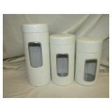 3 Pc Chantal Canisters Taller 10 1/4" T