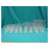 20 Pc Hobnail Base Glasses Tallest 7"