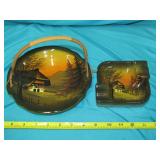 Vintage Ceramic Ashtray & Dish