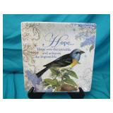 Cracker Barrel "Hope" Dish 8" x 8"